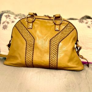 Yves Saint Laurent-Muse Interlaced (Intrecatto) Leather in medium size